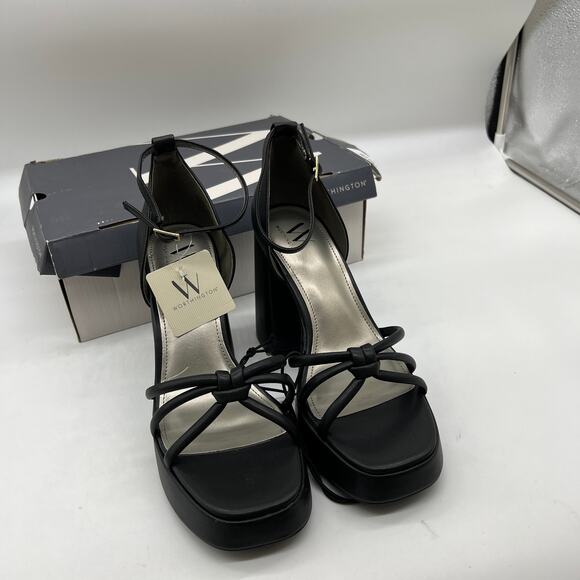 Worthington Womens Ellsworth Heeled Sandals Black Size 9M - Picture 3 of 14